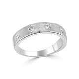 14K Gold Diamond Gypsy Set Band - 0.25 CT