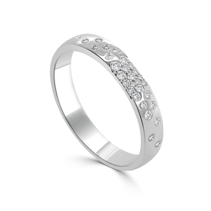 14K Gold Diamond Sprinkle Ring