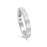 14K Gold & Baguette Diamond Band - 0.65ct