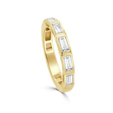 14K Gold & Baguette Diamond Band - 0.65ct