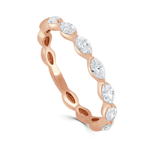 14K Gold & Marquise Diamond Ring