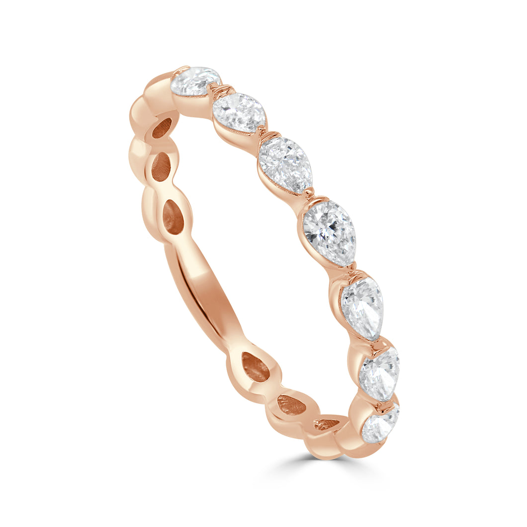 14K Gold & Pear-Shape Diamond Ring