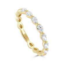 Load image into Gallery viewer, 14K Gold &amp; Pear-Shape Diamond Ring