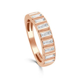 14K Gold Baguette Diamond Band - 0.66ct