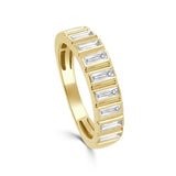 14K Gold Baguette Diamond Band - 0.66ct