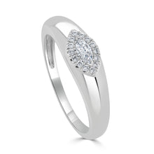 Load image into Gallery viewer, 14K Gold &amp; Marquise Diamond Center Band