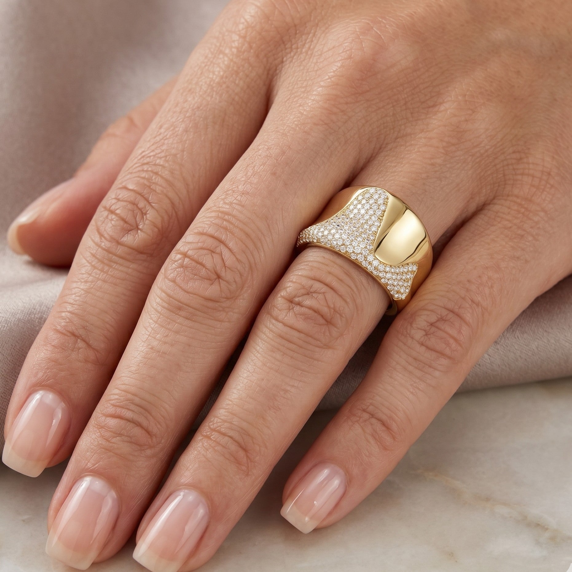 14K Gold Diamond Ring- 0.73 CT