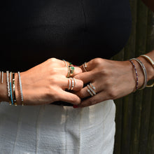 Load image into Gallery viewer, 14K Gold Diamond Baguette Wrap Ring
