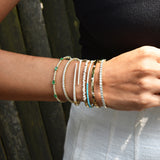 14K Gold & Diamond Bangle - 0.30ct