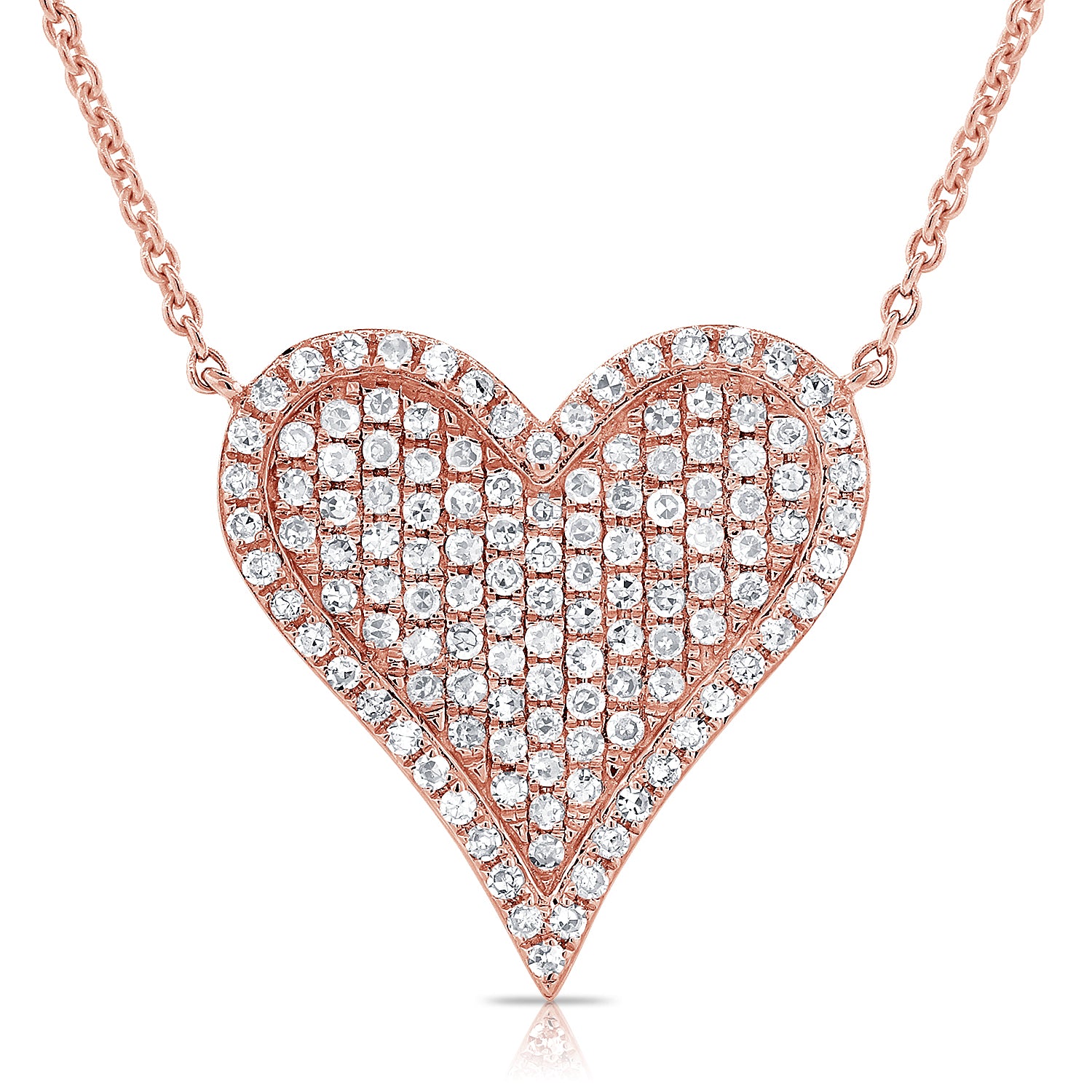 Sabrina heart best sale necklace