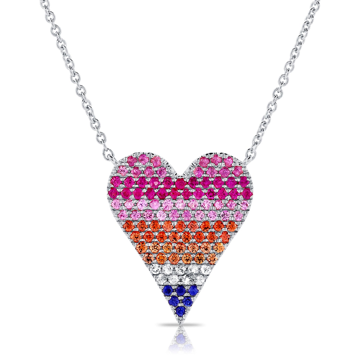 Sabrina heart best sale necklace