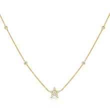 Load image into Gallery viewer, 14k Gold &amp; Diamond Star Necklace