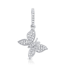 Load image into Gallery viewer, 14k Gold &amp; Diamond Butterfly Charm