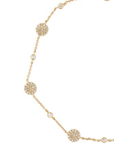 Load image into Gallery viewer, 14k Gold &amp; Diamond Disc Station Bracelet