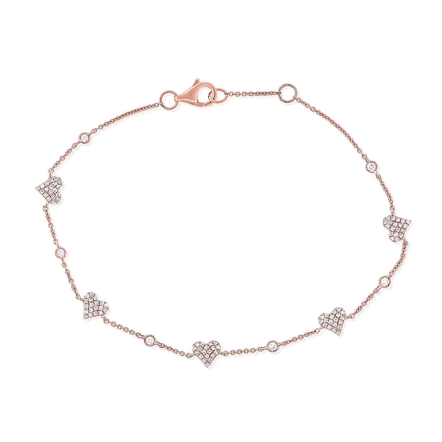 14k Gold & Diamond Red String Bracelet – Sabrina Design