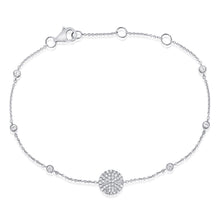 Load image into Gallery viewer, 14k Gold &amp; Diamond Circle Bracelet