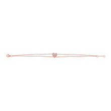 Load image into Gallery viewer, 14k Gold &amp; Diamond Heart Bracelet