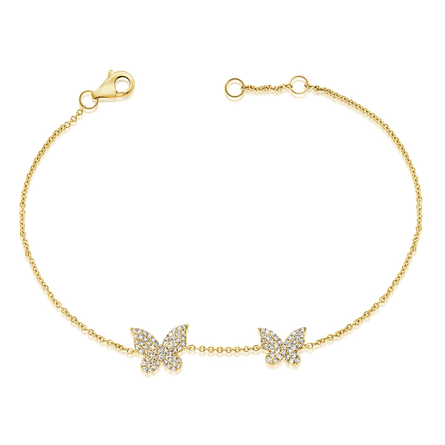 14K GOLD BUTTERFLY BRACELET