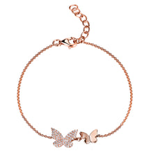 Load image into Gallery viewer, 14k Gold &amp; Diamond Double Butterfly Bracelet