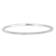 Load image into Gallery viewer, 14k Gold &amp; Diamond Eternity Bangle