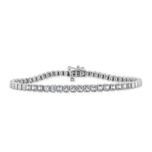 Load image into Gallery viewer, 14K Gold &amp; Emerald-Cut Diamond Bracelet