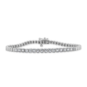 14K Gold & Emerald-Cut Diamond Bracelet