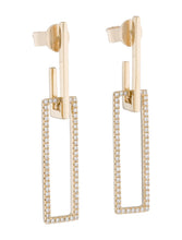 Load image into Gallery viewer, 14k Gold &amp; Diamond Earrings