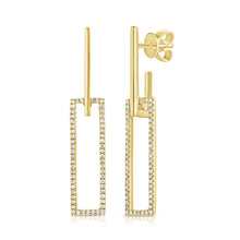 Load image into Gallery viewer, 14k Gold &amp; Diamond Earrings