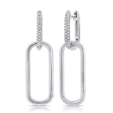 Load image into Gallery viewer, 14k Gold &amp; Diamond Link Earrings