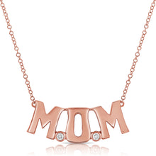 Load image into Gallery viewer, 14k Gold &amp; Diamond Mom Necklace