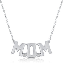 Load image into Gallery viewer, 14k Gold &amp; Diamond Mom Necklace