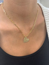 Load image into Gallery viewer, 14k Gold &amp; Diamond Heart Charm
