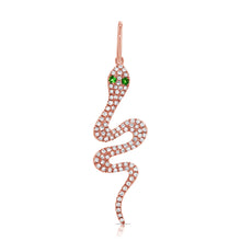 Load image into Gallery viewer, 14k Gold &amp; Diamond Snake Charm