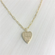 Load image into Gallery viewer, 14k Gold &amp; Diamond Heart Charm Locket