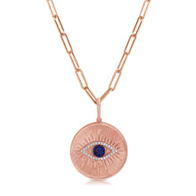 Load image into Gallery viewer, 14k Gold &amp; Diamond Evil Eye Charm