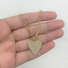 Load image into Gallery viewer, 14k Gold &amp; Diamond Heart Charm