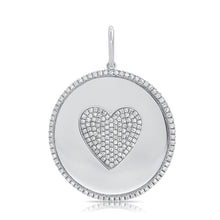 Load image into Gallery viewer, 14k Gold &amp; Diamond Heart Charm