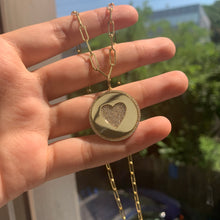 Load image into Gallery viewer, 14k Gold &amp; Diamond Heart Charm
