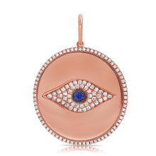 Load image into Gallery viewer, 14k Gold &amp; Diamond Evil Eye Charm