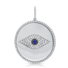 Load image into Gallery viewer, 14k Gold &amp; Diamond Evil Eye Charm