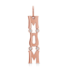 Load image into Gallery viewer, 14k Gold &amp; Diamond Mom Charm