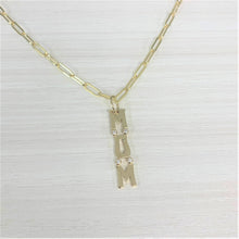 Load image into Gallery viewer, 14k Gold &amp; Diamond Mom Charm