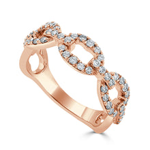 Load image into Gallery viewer, 14k Gold &amp; Diamond Link Ring