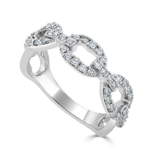 Load image into Gallery viewer, 14k Gold &amp; Diamond Link Ring
