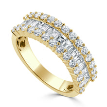 Load image into Gallery viewer, 14k Gold &amp; Baguette Diamond Ring