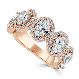 14k Gold & Oval Diamond Ring