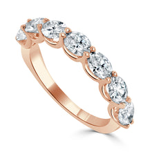 Load image into Gallery viewer, 14k Gold &amp; Oval Diamond Band