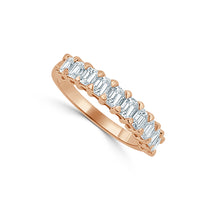 Load image into Gallery viewer, 14k Gold &amp; Diamond Emerald-Cut Ring
