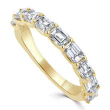 Load image into Gallery viewer, 14k Gold &amp; Emerald-Cut Diamond Ring