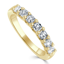 Load image into Gallery viewer, 14K Gold &amp; Ascher-Cut Diamond Band